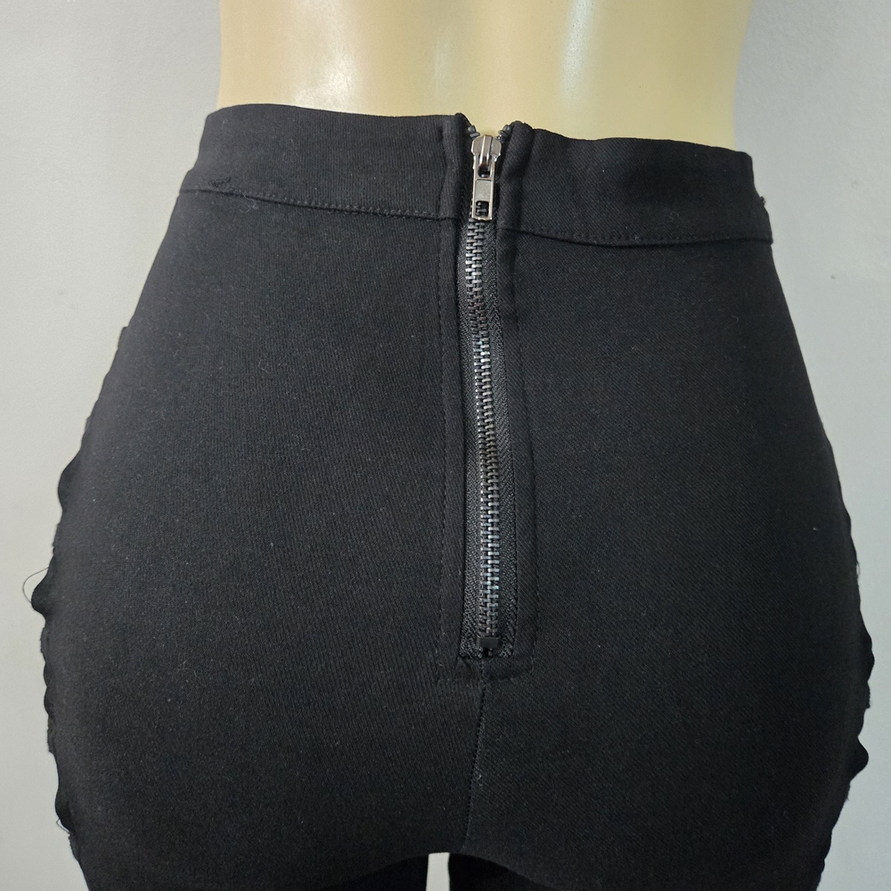 Fashion Nova Black Crisscross Leggings - Picture 10 of 17